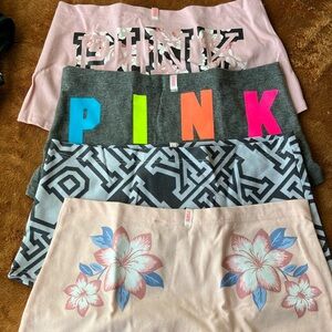 Set of 4 cotton boyshorts victoria’s secret PINK NWOT